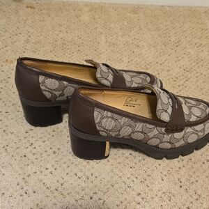 Coach Women's Patterned Brown Loafers